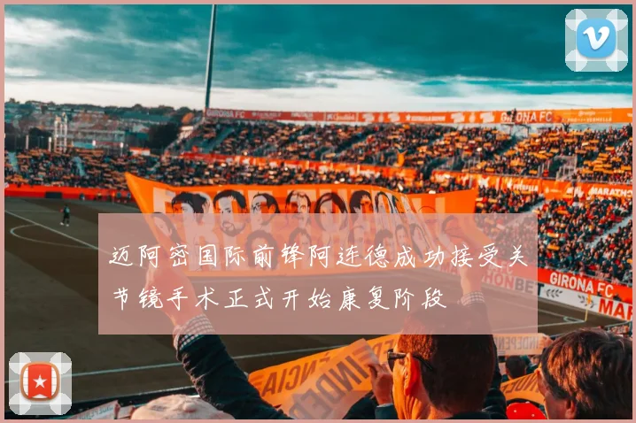 迈阿密国际前锋阿连德成功接受关节镜手术正式开始康复阶段